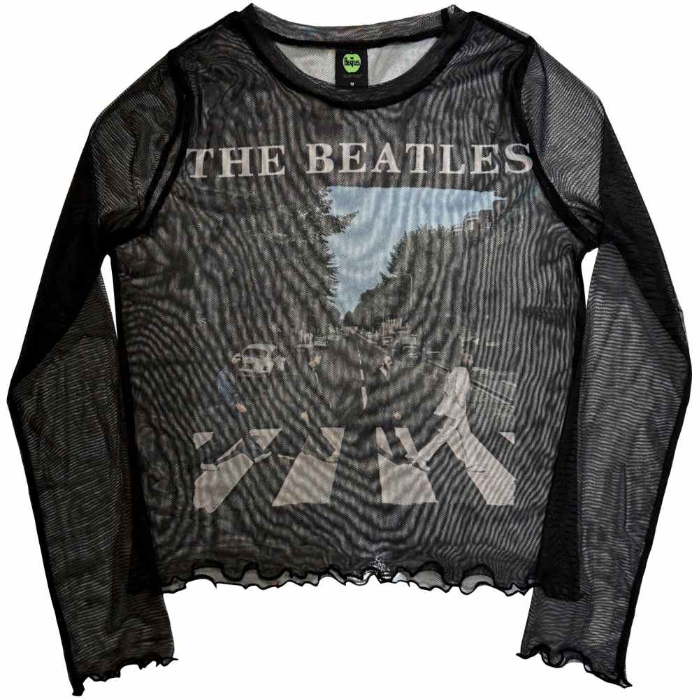 The Beatles - Abbey Road & Logo Crop top - Zwart
